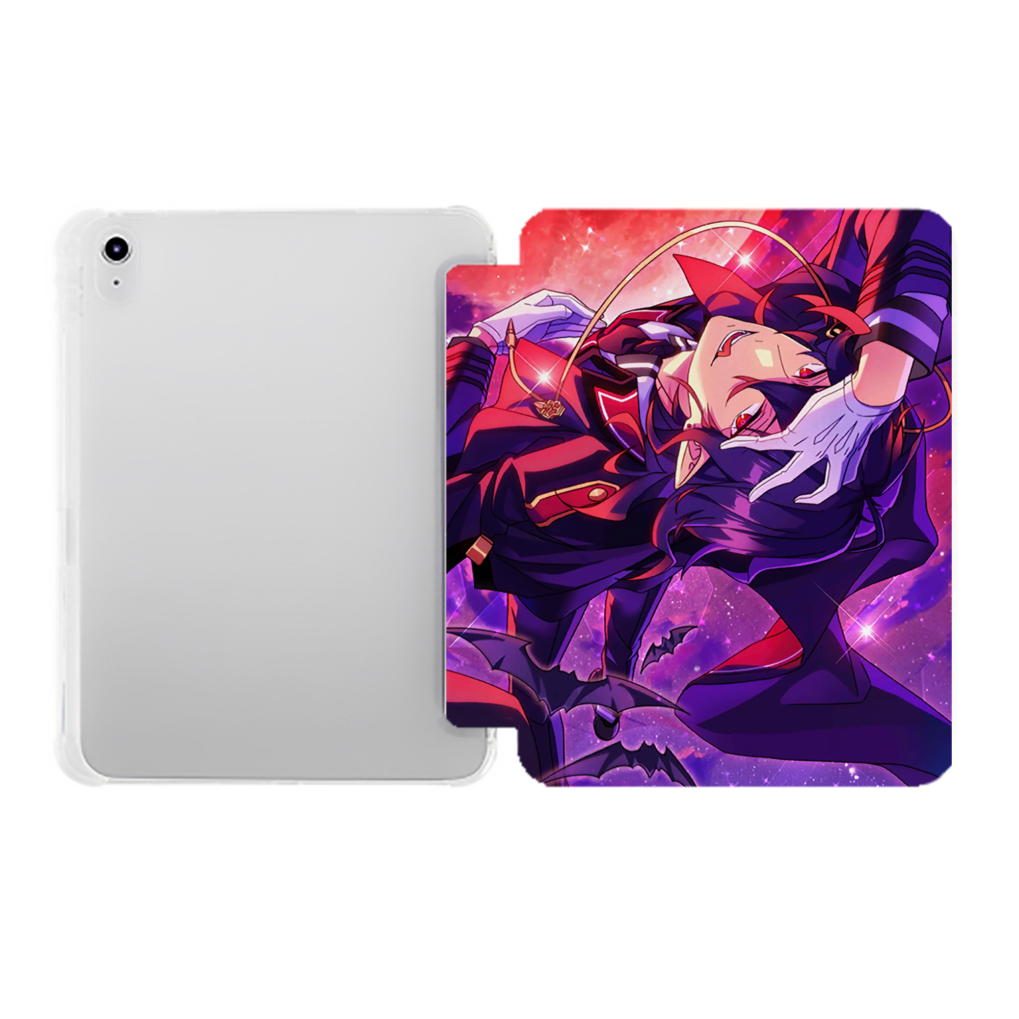 （画像用） あんさんぶるスターズ! Ensemble Stars IPad ケース ペン収納付き 三つ折りスタンド PUレザー×シリコン 対応機種9.5/10.5/10.9インチ